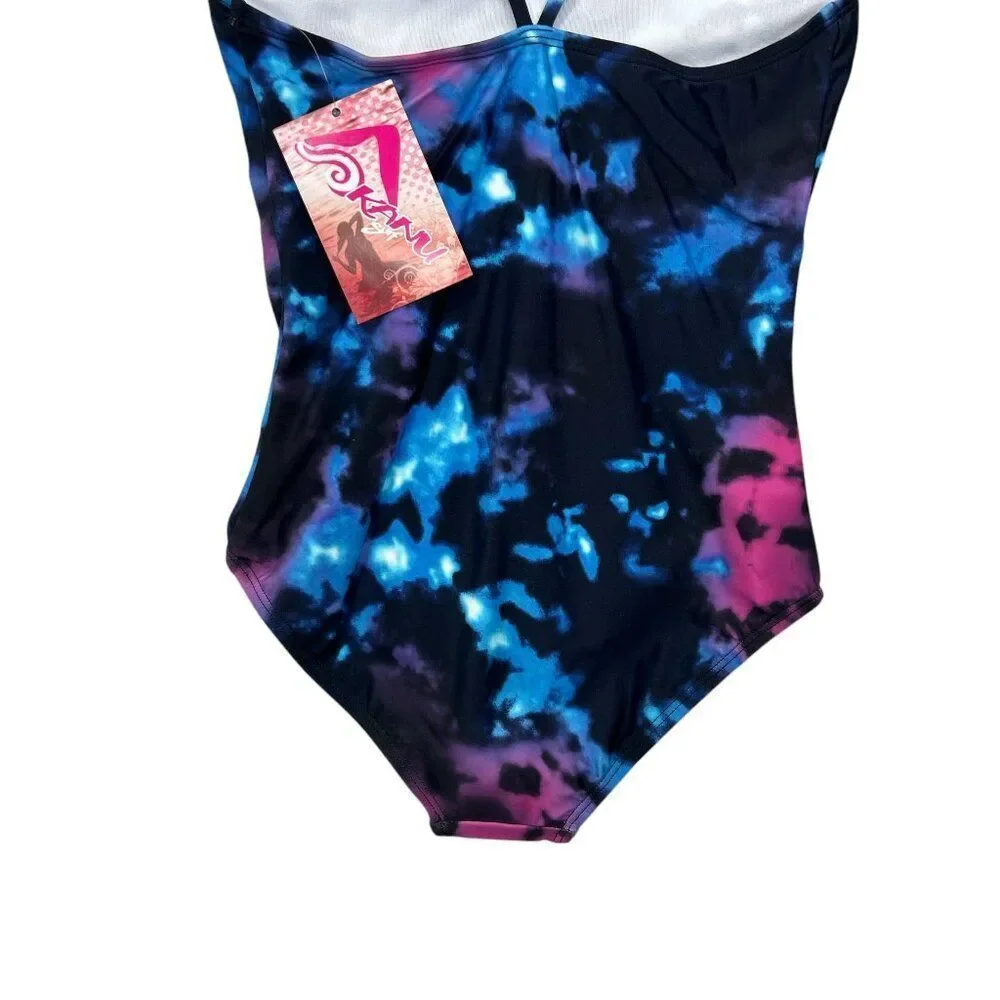 Kanu Girl's Size 14 Hurricane Hurricane Beach‎ Sport UPF 50 One Piece Swimsuit